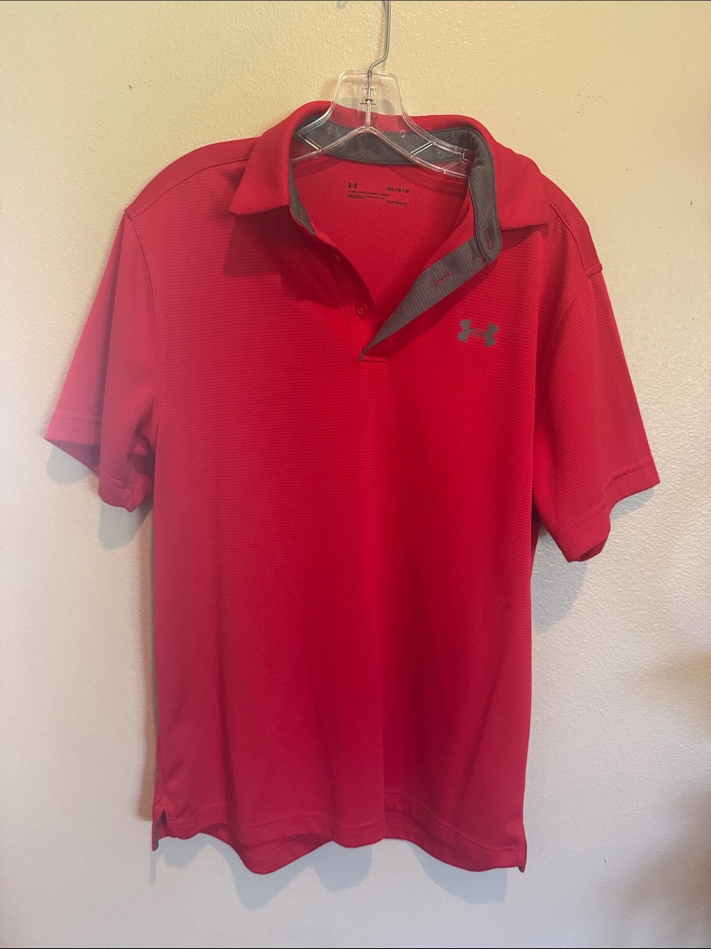Under Armour Men’s Red Polo with Subtle Logo